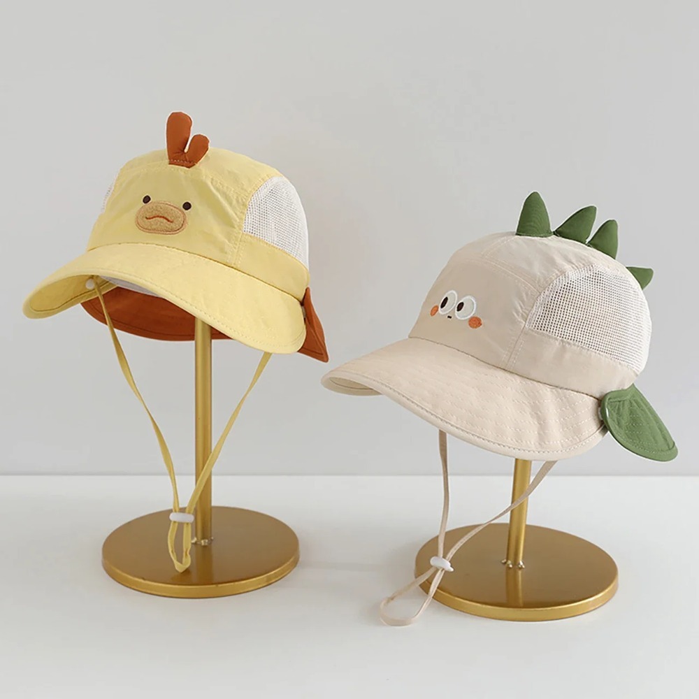 Visor Sun Hat - Cute Cartoon Baby Beach Hat with
