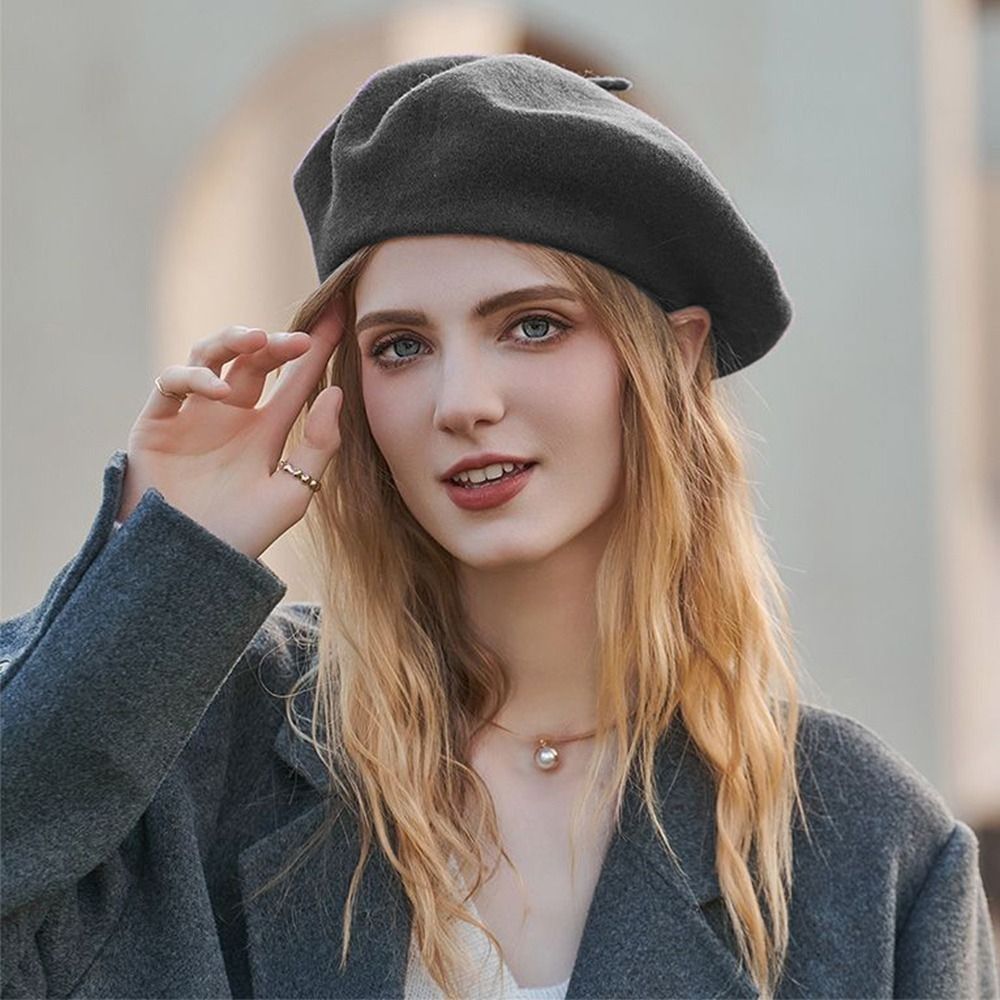 Fashion Warm Winter Wool Beret - Beret French Wool ulasan dan harga