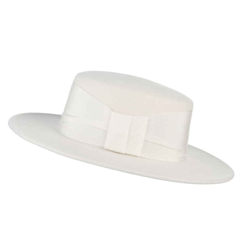 100% Wool White Autumn Winter  - Fedora Hat Wool ulasan dan harga
