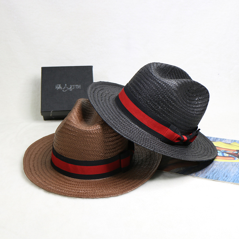 Hand Woven Straw Hat Jazz Cowb - Cowboy Hat Straw ulasan dan harga