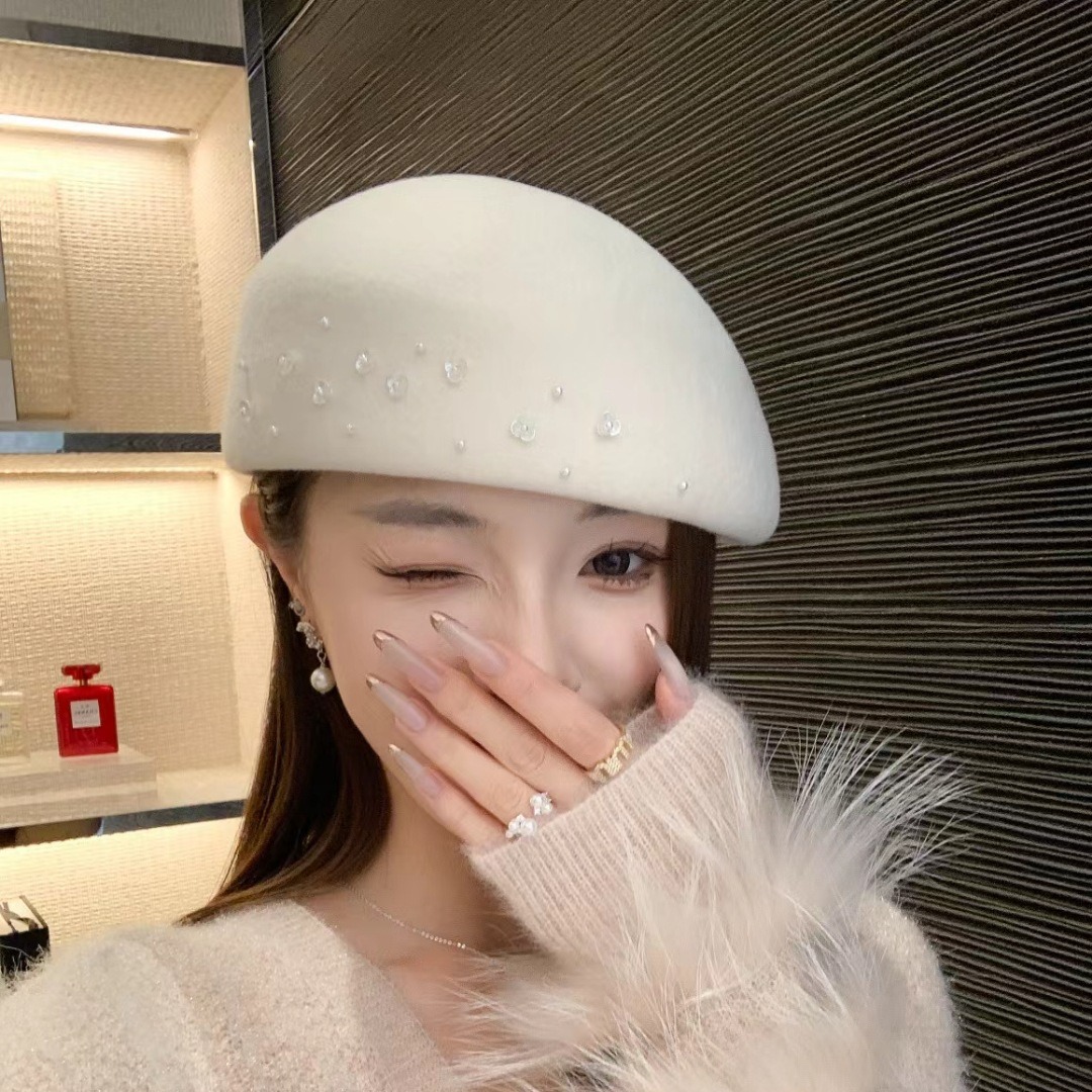 French Entry Lux Wool Beret Wo - Beret French Wool ulasan dan harga