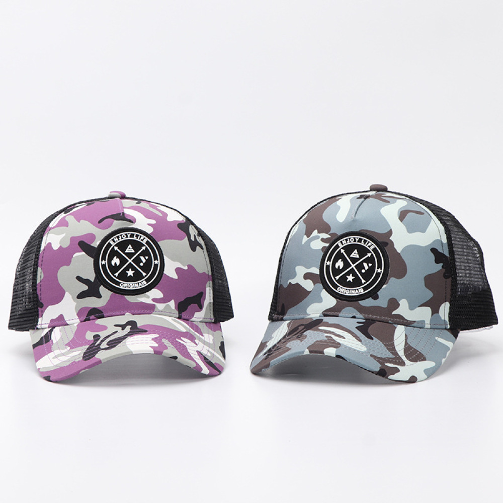 Casual Camo Patchwork Mesh Cap - Trucker Cap Mesh ulasan dan harga