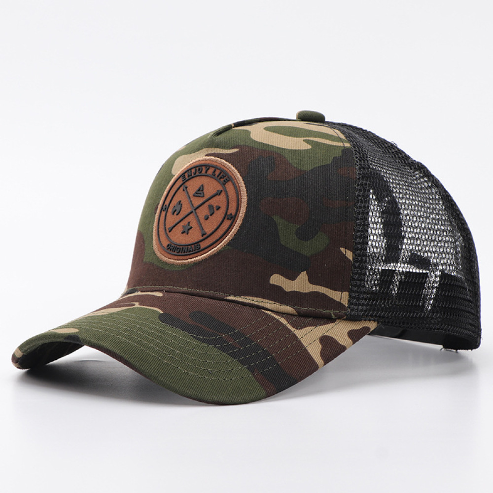 Casual Camo Patchwork Mesh Cap - Trucker Cap Mesh ulasan dan harga