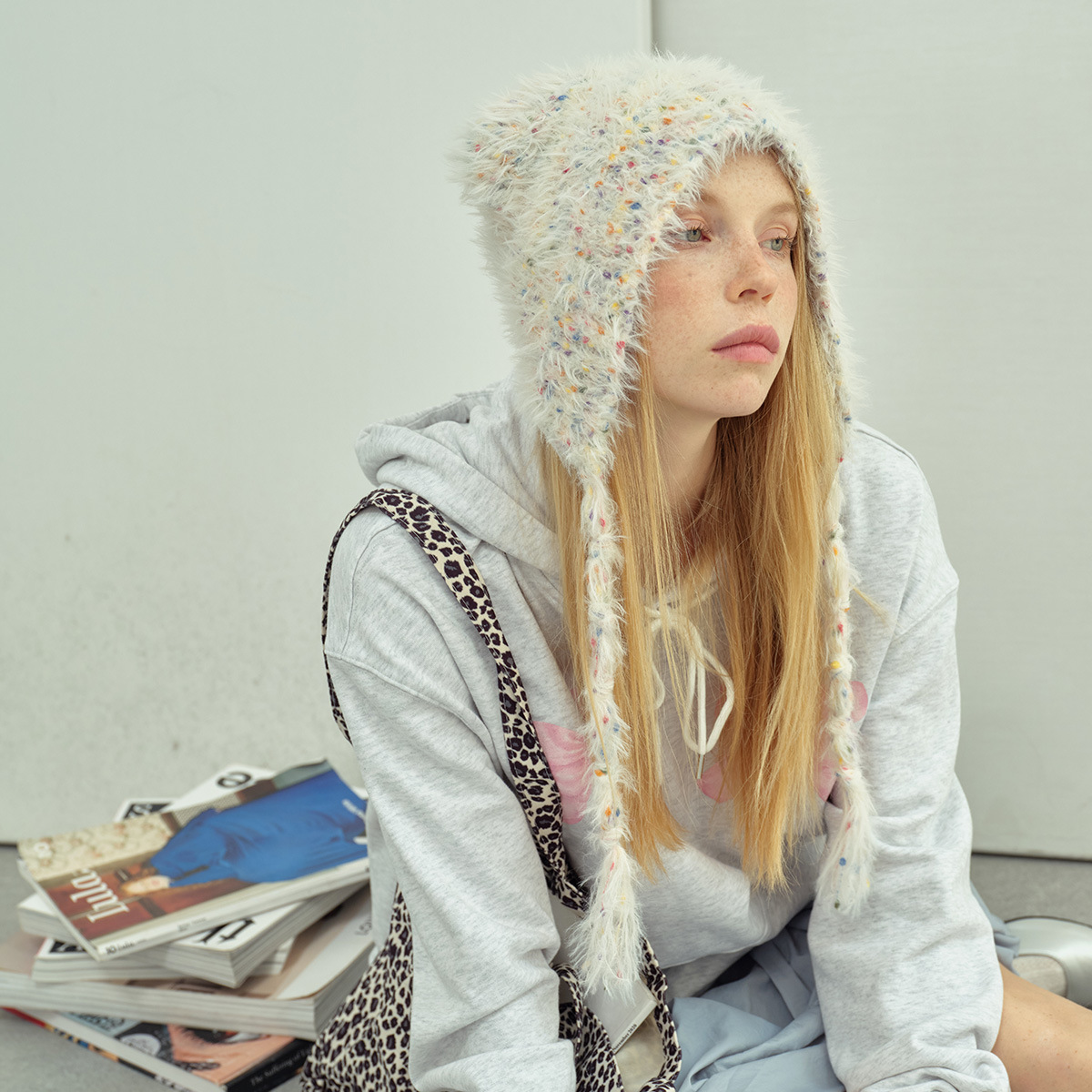 Y2K Women Furry Cat Ear Trappe - Trapper Hat Ear Flap ulasan dan harga