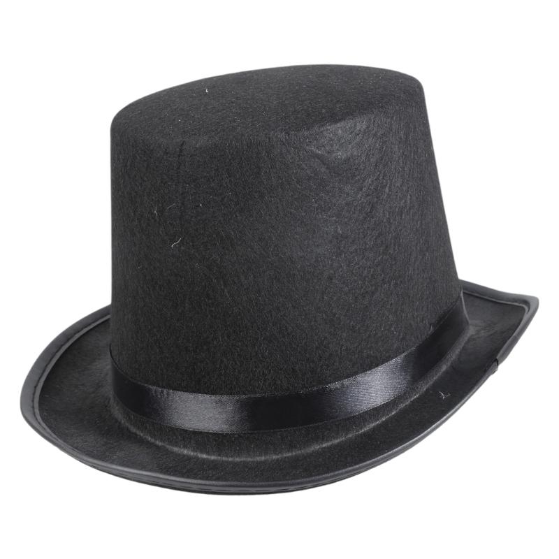 Retro Top Hat Magician Costume - Fedora Hat Wool ulasan dan harga