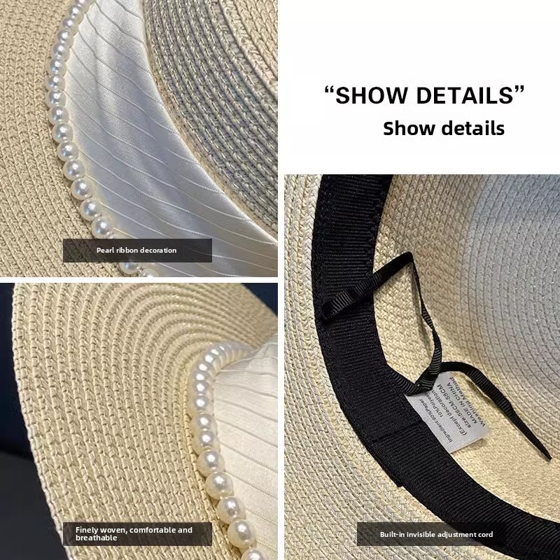 2025 New Style Hat Retro Flat  - Sun Hat Wide Brim ulasan dan harga