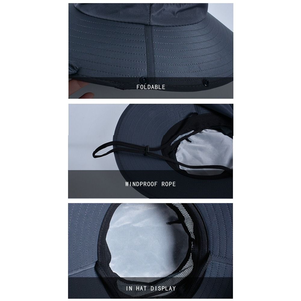 Fashion Cloth Men Sun Hat Big  - Visor Sun Hat ulasan dan harga