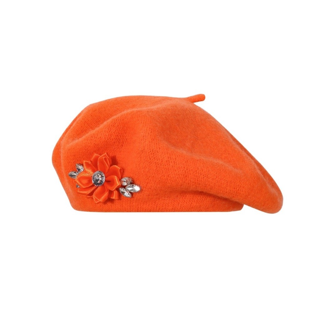 Fashion Solid Color Wool Beret - Beret French Wool ulasan dan harga