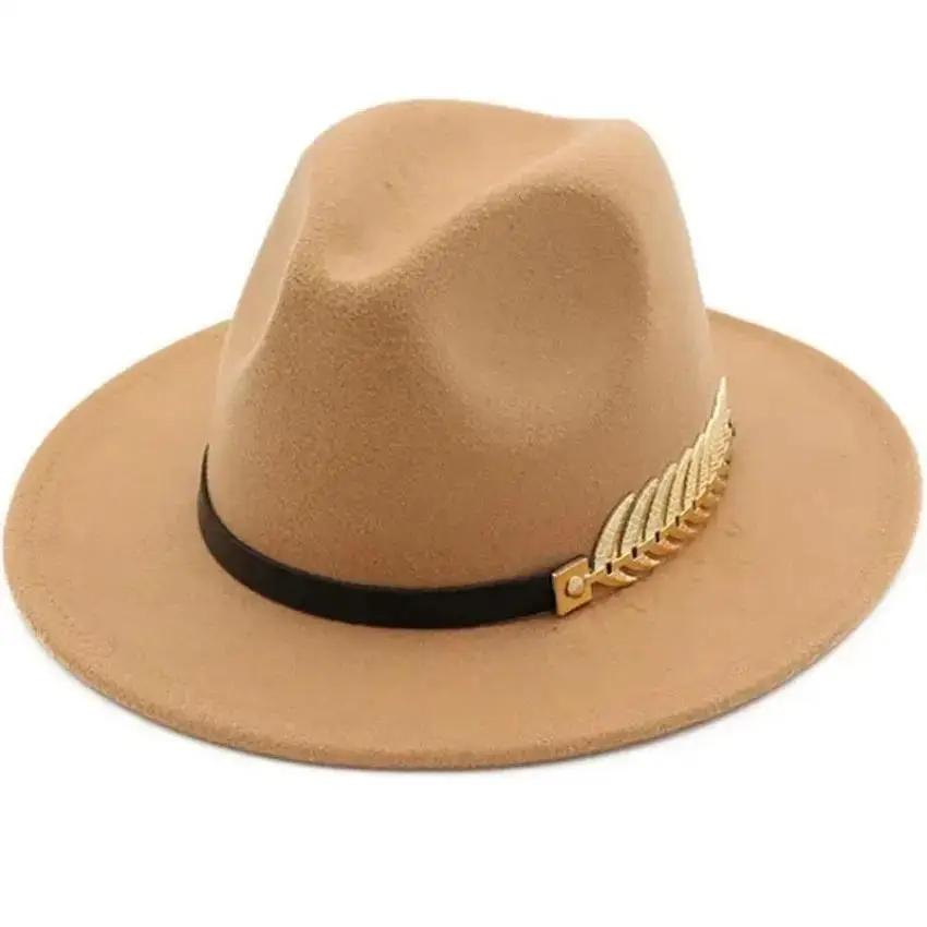 Simple Fashion Formal Occasion - Fedora Hat Wool ulasan dan harga