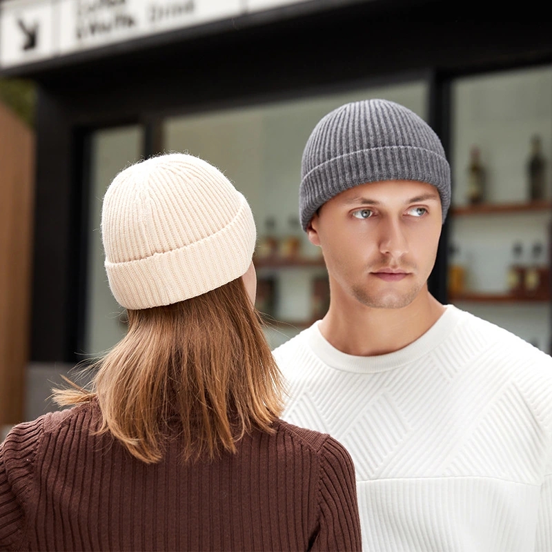 Winter Knitted Hat Warm Outdoo - Beanie Cuffed Knit ulasan dan harga