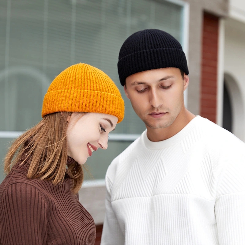 Winter Knitted Hat Warm Outdoo - Beanie Cuffed Knit ulasan dan harga