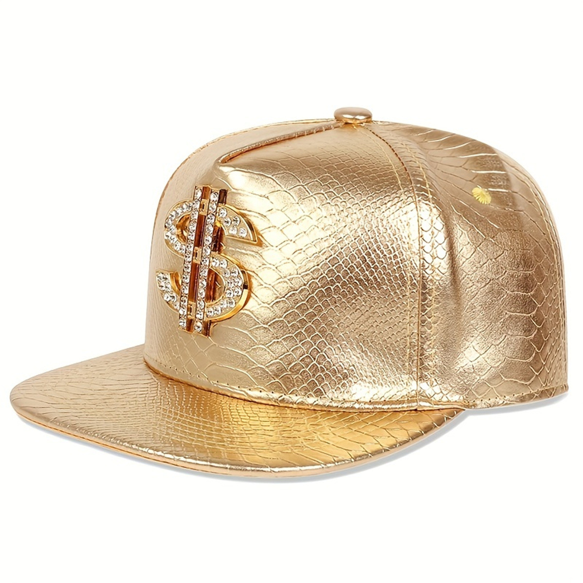 Leather Metallic Dollar Sign B - Baseball Cap Structured ulasan dan harga