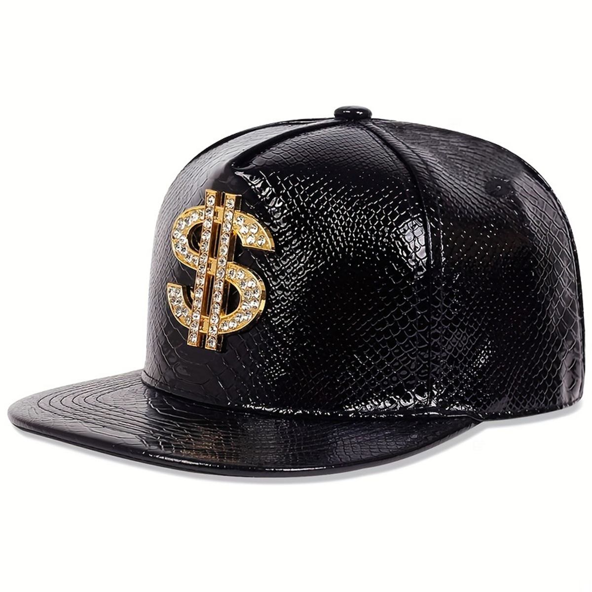 Leather Metallic Dollar Sign B - Baseball Cap Structured ulasan dan harga