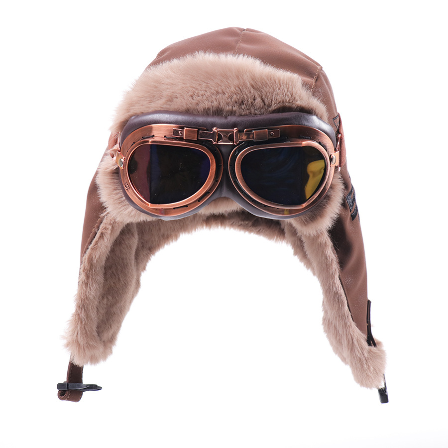 Men Women Vintage Harley Pilot - Trapper Hat Ear Flap ulasan dan harga
