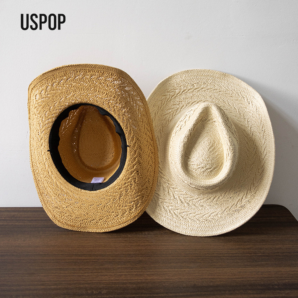 USPOP Women Summer Straw Cowbo - Cowboy Hat Straw ulasan dan harga