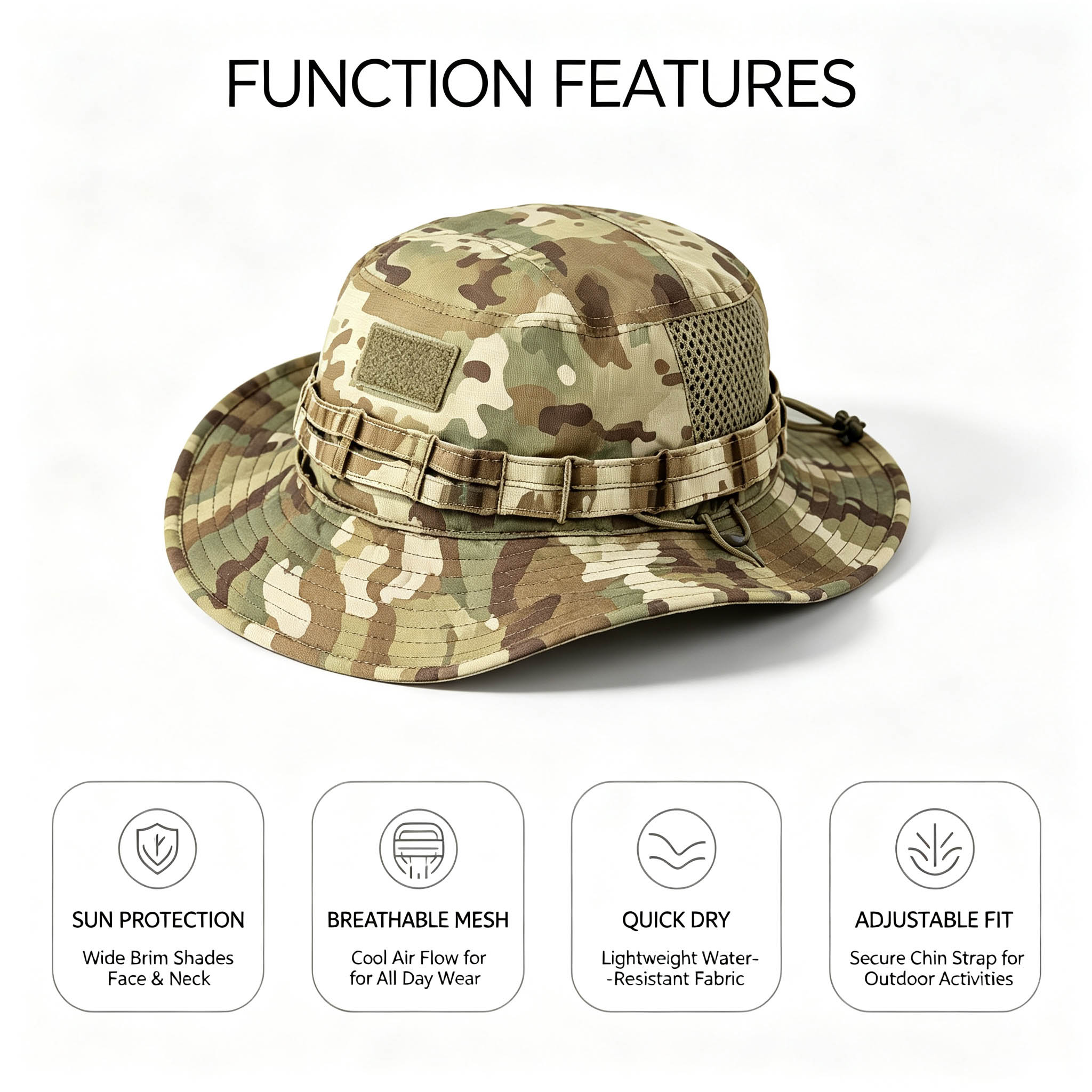 Tactical Boonie Hat for Men Su - Boonie Hat Tactical ulasan dan harga