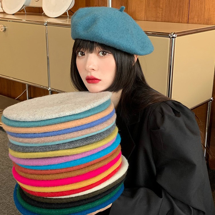 Autumn Classic French Wool Ber - Beret French Wool ulasan dan harga