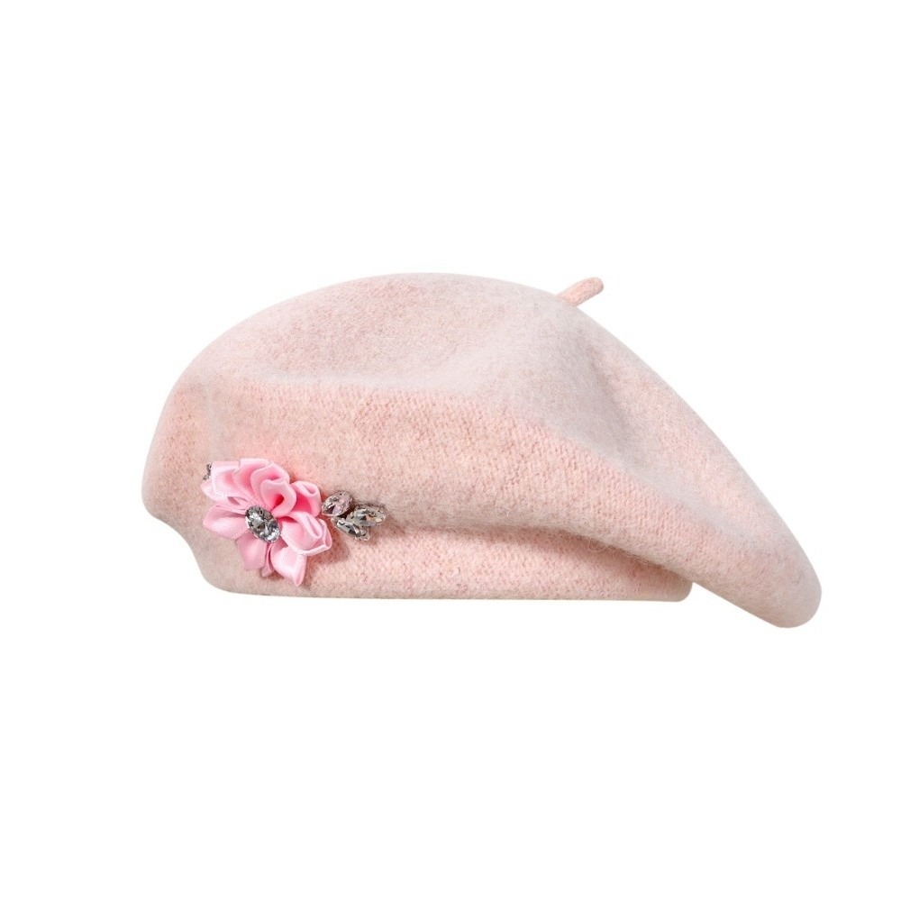 Sweet Solid Color Wool Beret C - Beret French Wool ulasan dan harga