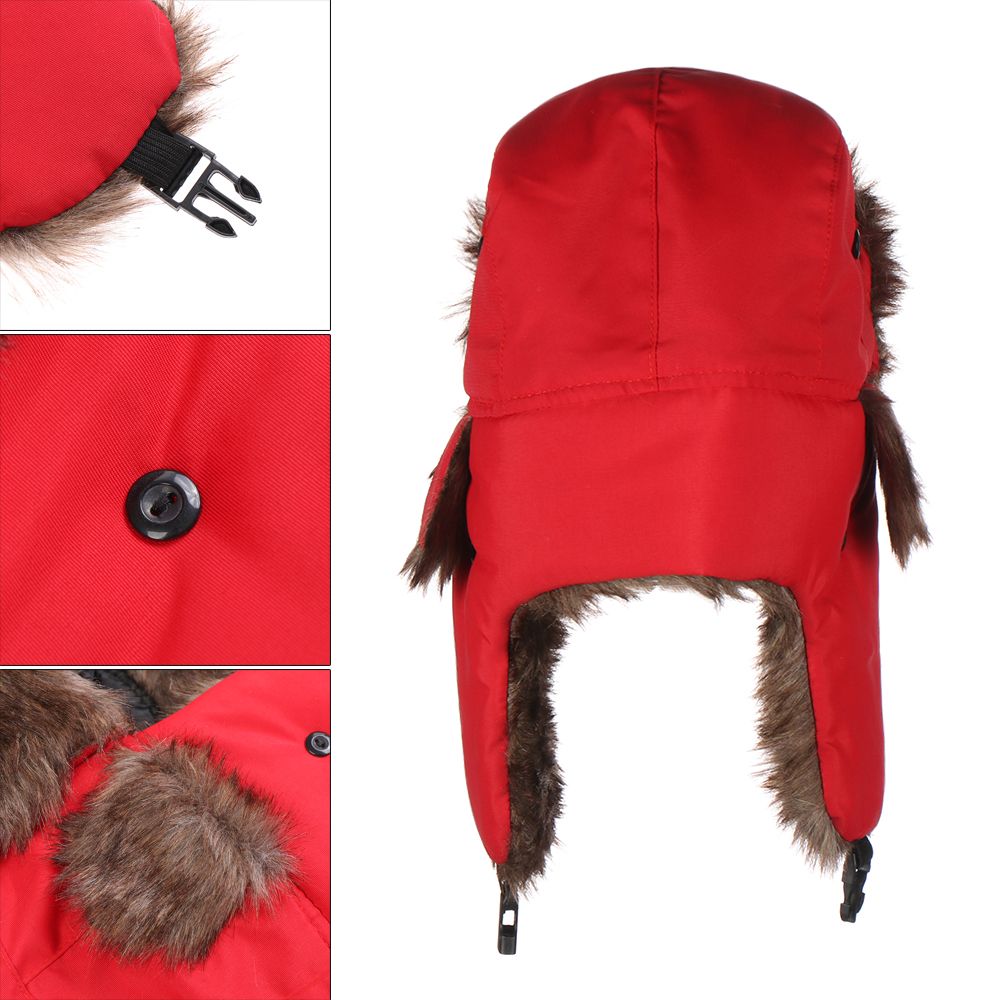 Warm Earflap Trapper Ski Hat W - Trapper Hat Ear Flap ulasan dan harga