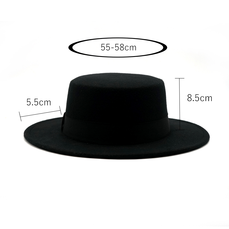 Winter Autumn Imitation Woolen - Fedora Hat Wool ulasan dan harga