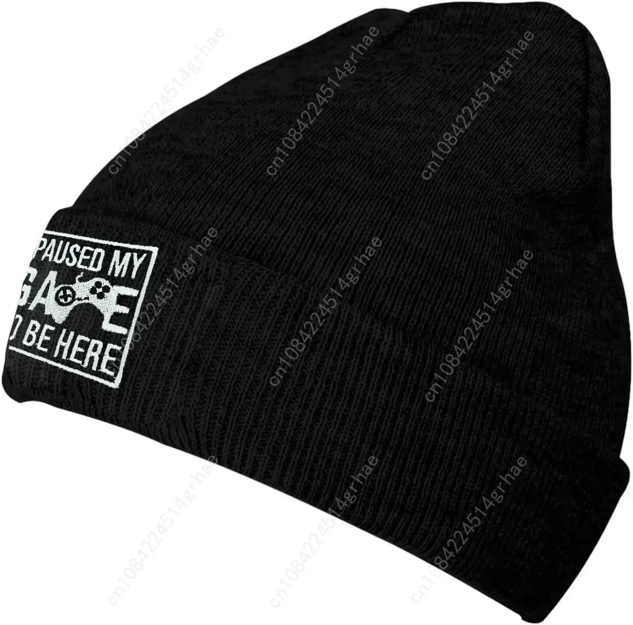Fish Embroidery Beanie Hat Win - Beanie Cuffed Knit ulasan dan harga