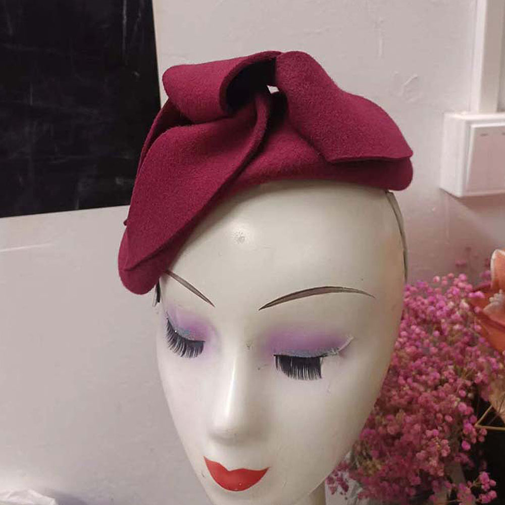 French Style Fascinator Hats T - Beret French Wool ulasan dan harga