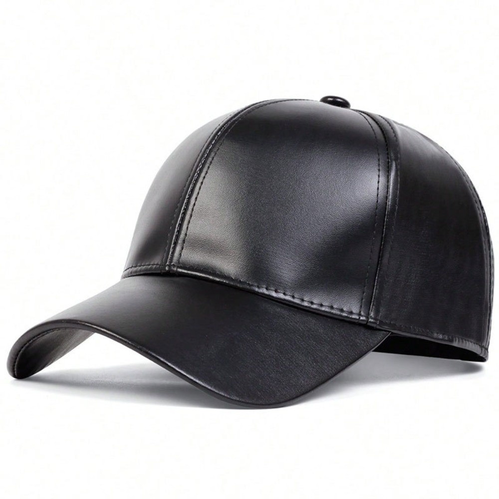 Fashion PU Solid Baseball Cap  - Baseball Cap Structured ulasan dan harga