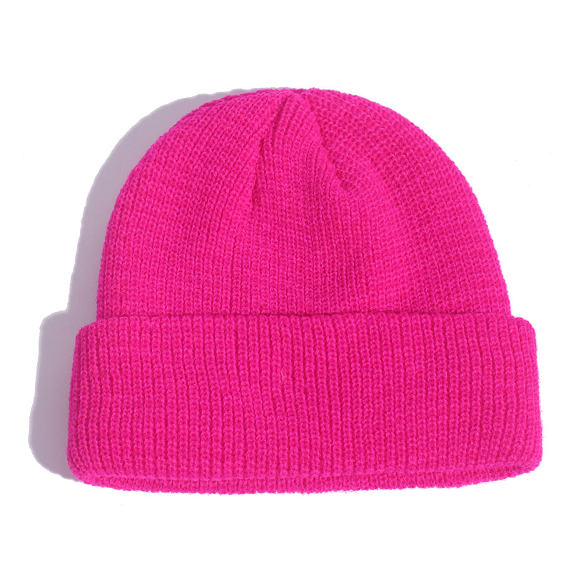 Unisex Winter Child Ribbed Kni - Beanie Cuffed Knit ulasan dan harga