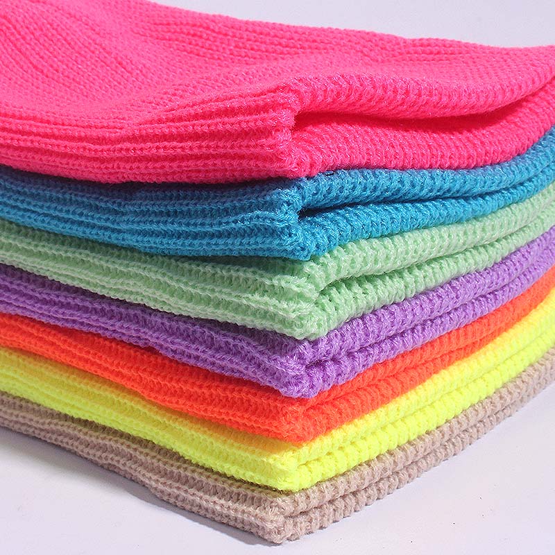 Unisex Winter Child Ribbed Kni - Beanie Cuffed Knit ulasan dan harga