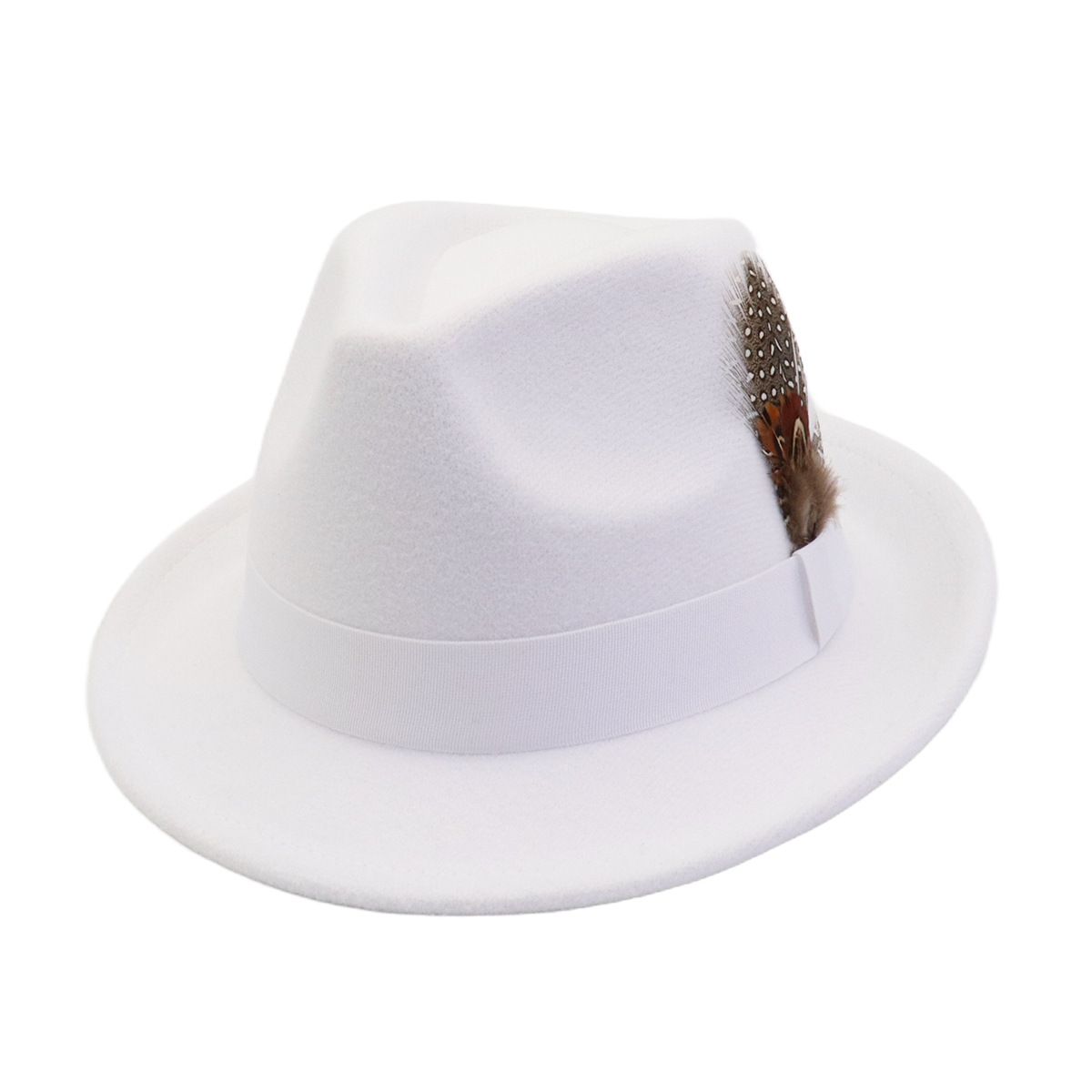 Unisex Autumn Winter Vintage W - Fedora Hat Wool ulasan dan harga
