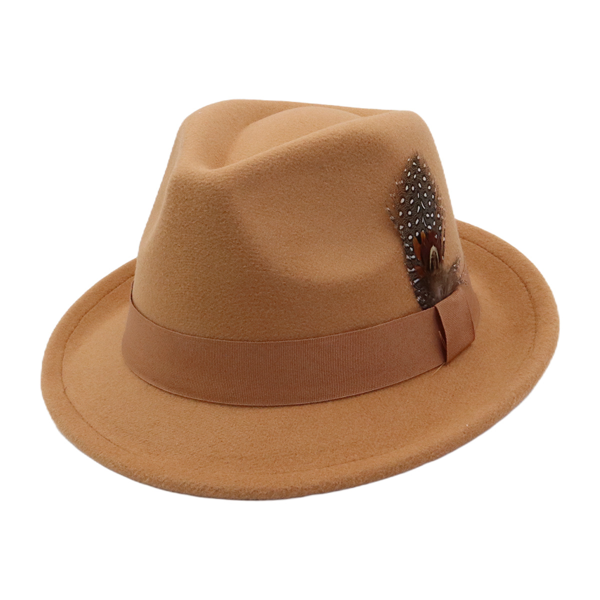 Unisex Autumn Winter Vintage W - Fedora Hat Wool ulasan dan harga