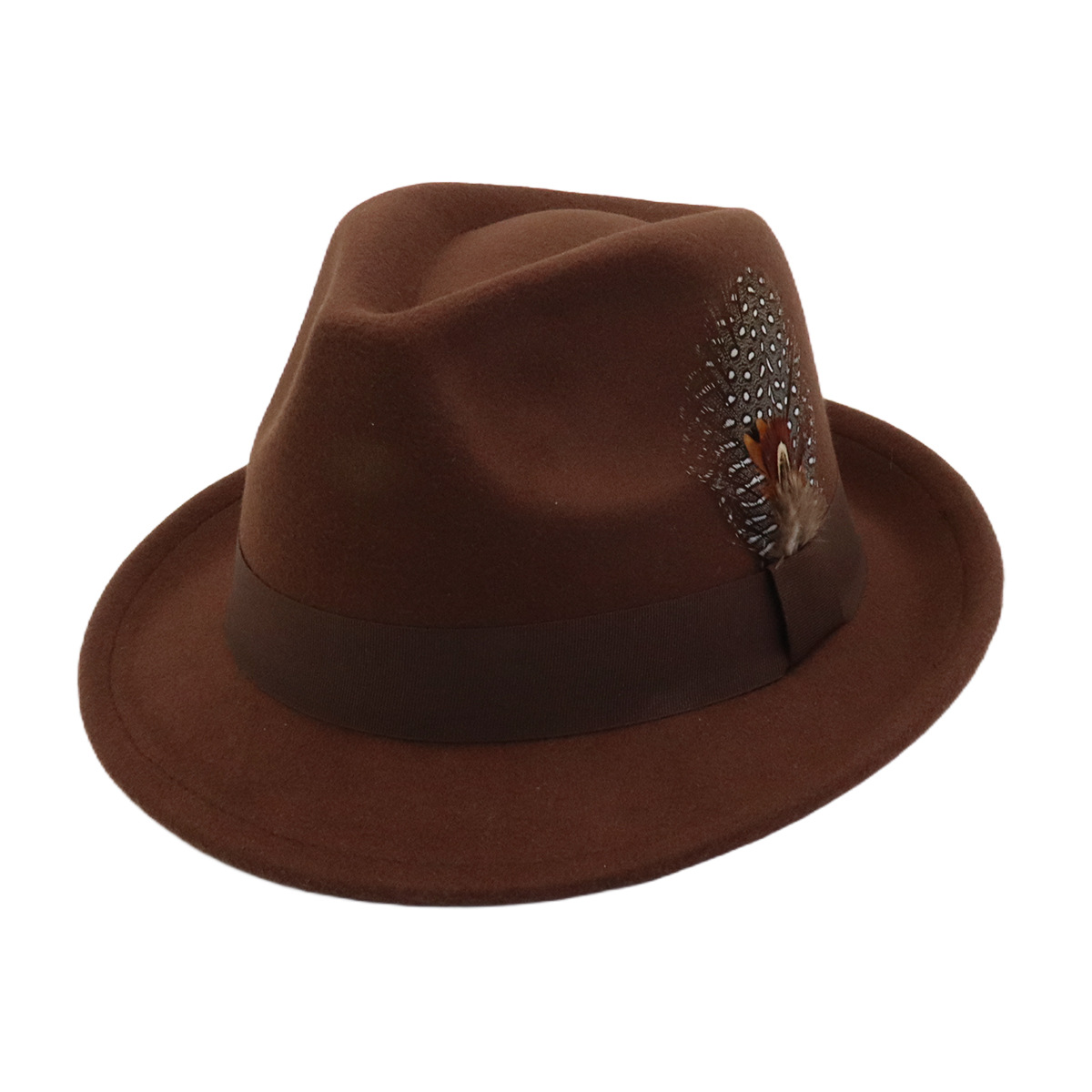 Unisex Autumn Winter Vintage W - Fedora Hat Wool ulasan dan harga