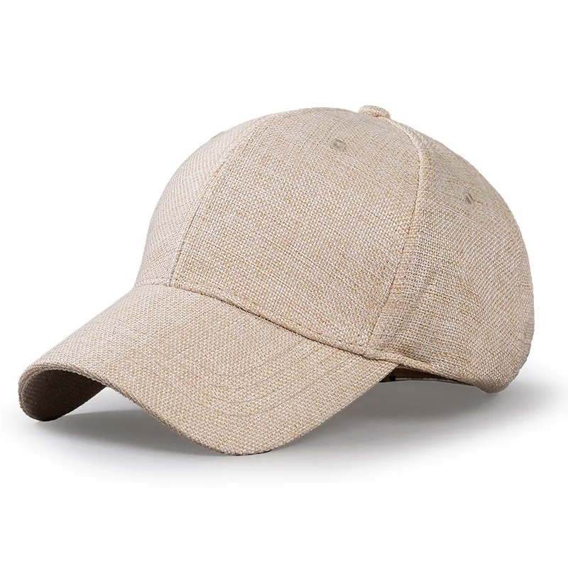 Oversize XXL Faux Linen Men Wo - Baseball Cap Structured ulasan dan harga