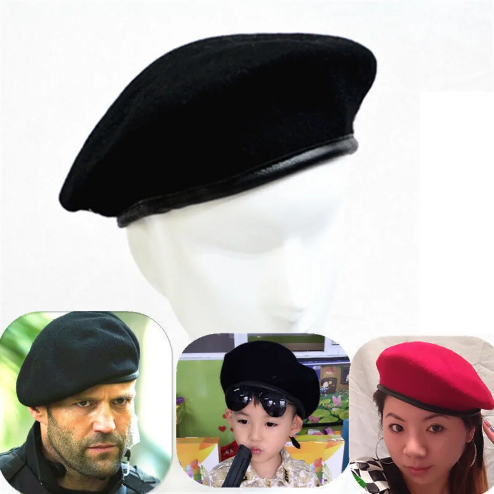 New Unisex Uniform Cap Men Wom - Beret French Wool ulasan dan harga